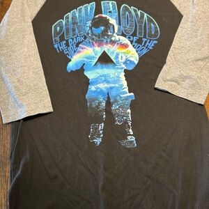 Pink Floyd Black and Gray Long Sleeve Tee